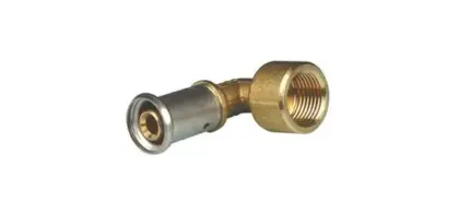 Henco Persovergangsknie messing 20/2mm x 1/2" F 90° (drink)water Henco 6P-2004