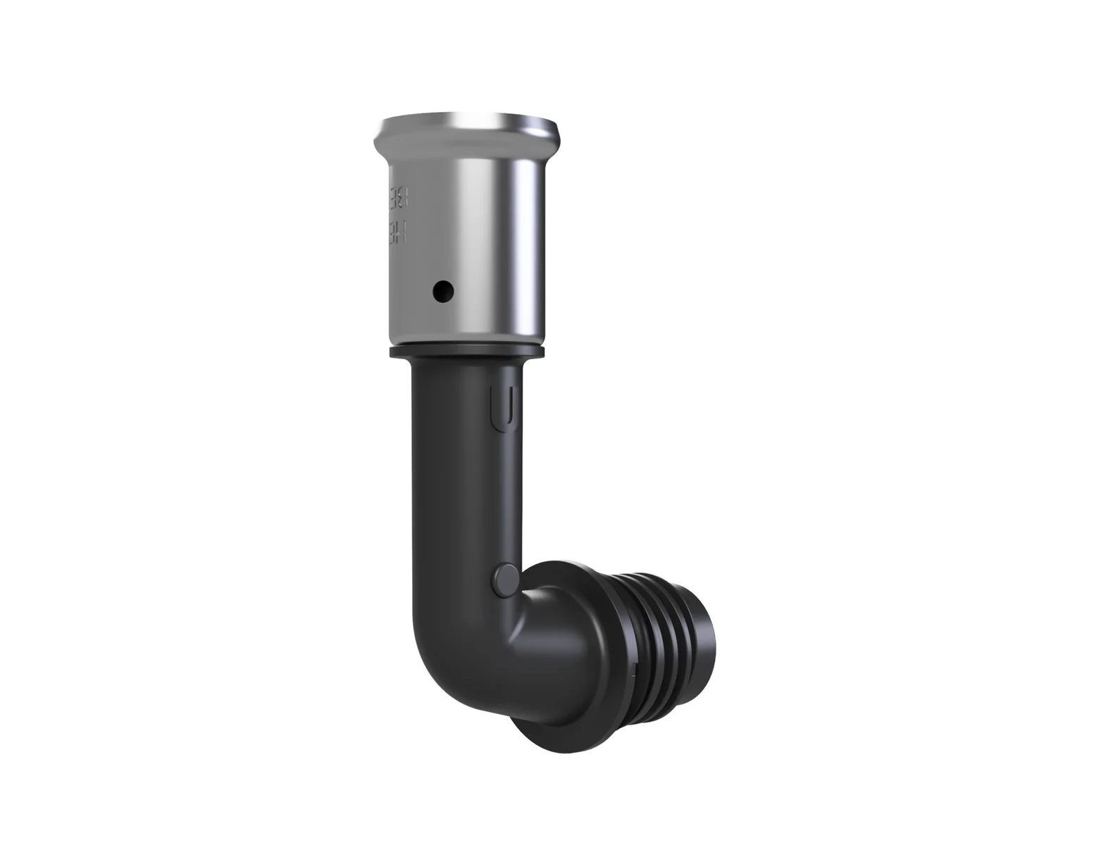 Henco Persovergangsknie kunststof 26/3mm x M 90° (drink)water Henco Pro-Flow VKPK90-26-U