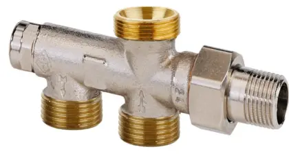 IMI Heimeier H-onderblok IMI Heimeier Duolux 3/4" ek 1/2" 3801-02.000