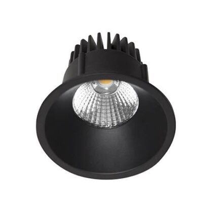 INDIGO AL3012 RD 9W 1050Lm 3000K 38° IP44 DIM Mat zwart DO17105