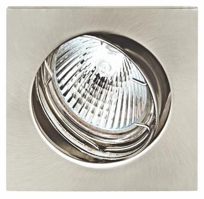 INDIGO Inbouwspot richtbaar vierkant 12V 50W nikkel satijn LA101221