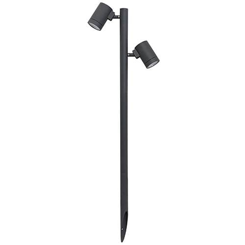 INDIGO GUNZY 2 P 2x8W 2x760Lm 3000K 38° IP66 Antraciet OU457WW24