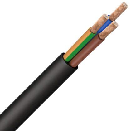 INSTALLATIEKABEL H07ZZ-F rubberkabel halogeenvrij flexibel 750V CCA S1D1A1 zwart 3G2