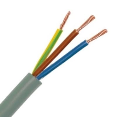 INSTALLATIEKABEL H05VV-F VTMB verbindingskabel PVC flexibel gladde mantel 500V grijs 3G2