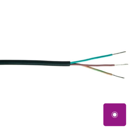 INSTALLATIEKABEL H05RR-F CTLB rubberkabel flexibel zwart 500V 2X1mm² 25302150180