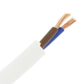 INSTALLATIEKABEL H05VV-F VTMB verbindingskabel PVC flexibel gladde mantel 500V wit 2X0