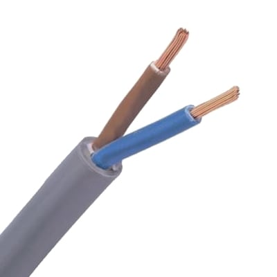 INSTALLATIEKABEL H05VV-F VTMB verbindingskabel PVC flexibel gladde mantel 500V grijs 2X2