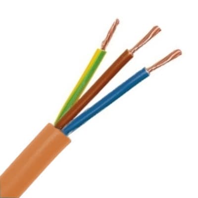 INSTALLATIEKABEL H05VV-F VTMB verbindingskabel PVC flexibel gladde mantel 500V oranje 3G1