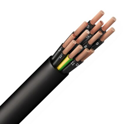 INSTALLATIEKABEL H07RN-F rubberkabel flexibel multi 750V Eca zwart 12G1