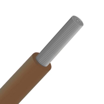INSTALLATIEKABEL VOBst H07V-KT draad PVC soepel vertind 750V Eca 70°C Bruin 6mm² H07V-KT6M-ECA R 100