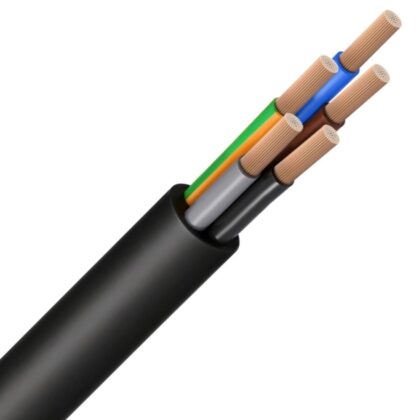 INSTALLATIEKABEL H07ZZ-F rubberkabel halogeenvrij flexibel 750V CCA S1D1A1 zwart 5G1