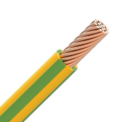 INSTALLATIEKABEL VOB H07V-R draad PVC samengeslagen 750V Eca 70°C Eupen Geel/groen 10mm² V0B10YG-R-ECA R 100