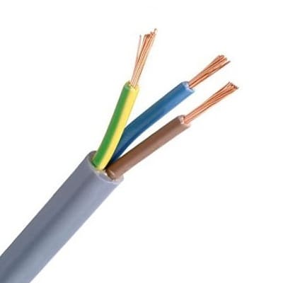 INSTALLATIEKABEL VTLB H03VV-F verbindingskabel PVC flexibel 300V grijs 3G0