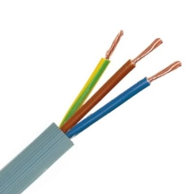 INSTALLATIEKABEL VTMB H05VV-F verbindingskabel PVC flexibel geribde mantel 500V grijs 3G1