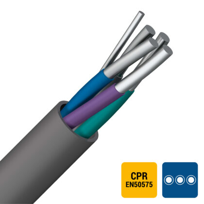 INSTALLATIEKABEL VVT telefoniekabel PVC samengedraaid per quart binnen 150V Cca s3d2a3 1X4X0