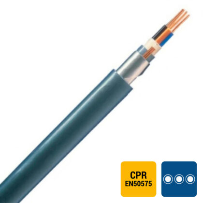 INSTALLATIEKABEL XFVB installatiekabel XLPE/PVC gewapend 1kV Cca s3d2a3 grijs 2X10mm² XFVB2X10-CCA B 1000