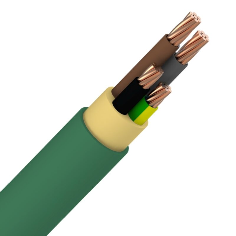 INSTALLATIEKABEL XGB installatiekabel XLPE/LS0H 1kV Cca s1d2a1 groen 4G25mm² XGB4G25-CCA B 1000