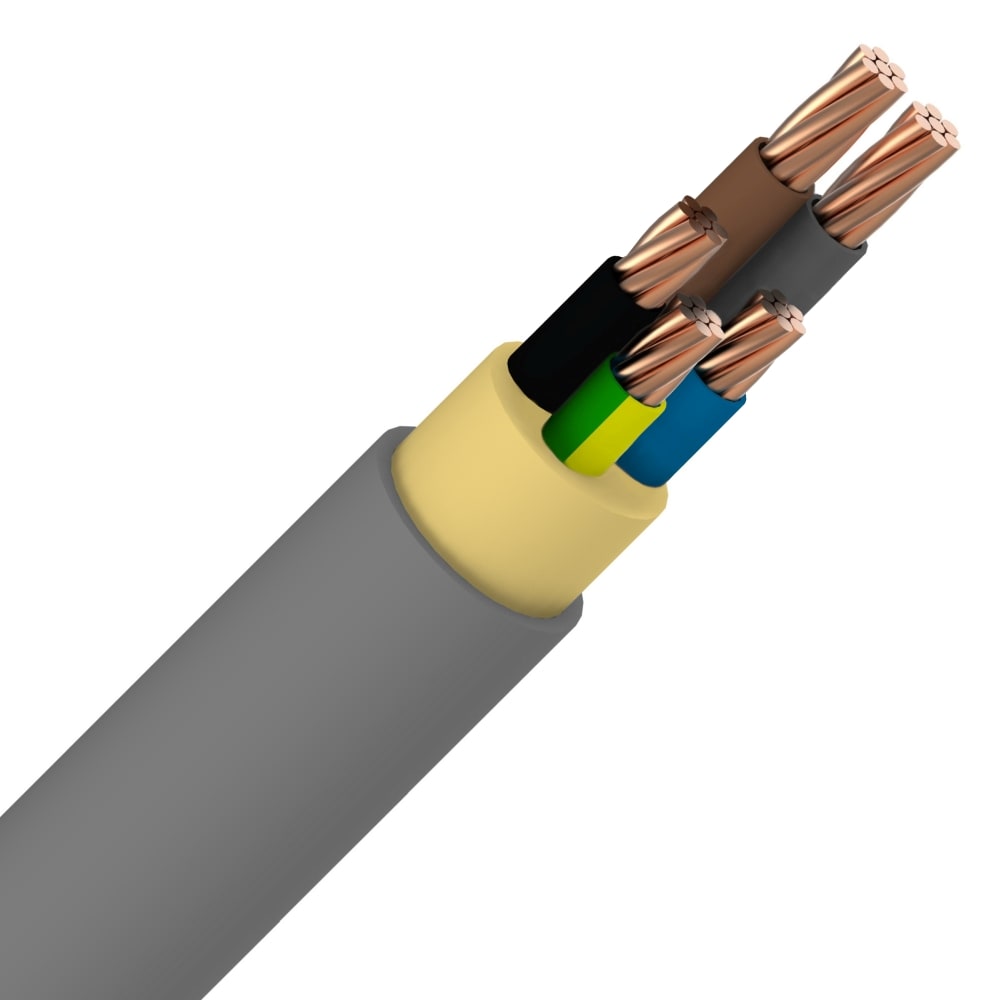 INSTALLATIEKABEL XVB installatiekabel XLPE/PVC 1kV Cca s3d2a3 grijs 5G25mm² XVB5G25-CCA B 1000