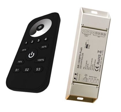 INTEGRATECH RF kit dimmer mono-color 24VDC 4x5A 4 zones DIM-CW