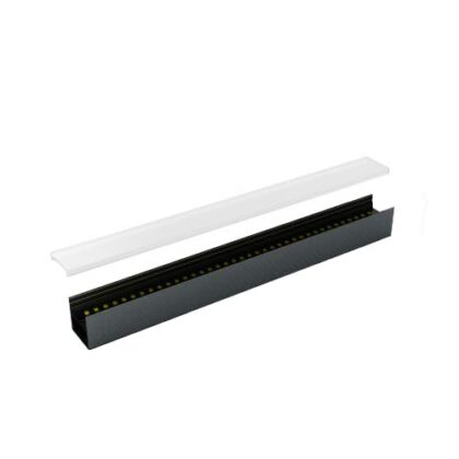 INTEGRATECH Led profiel PL3030 in geanodiseerd aluminium AL6063 met zwarte poedercoating RAL PL3030B-M2