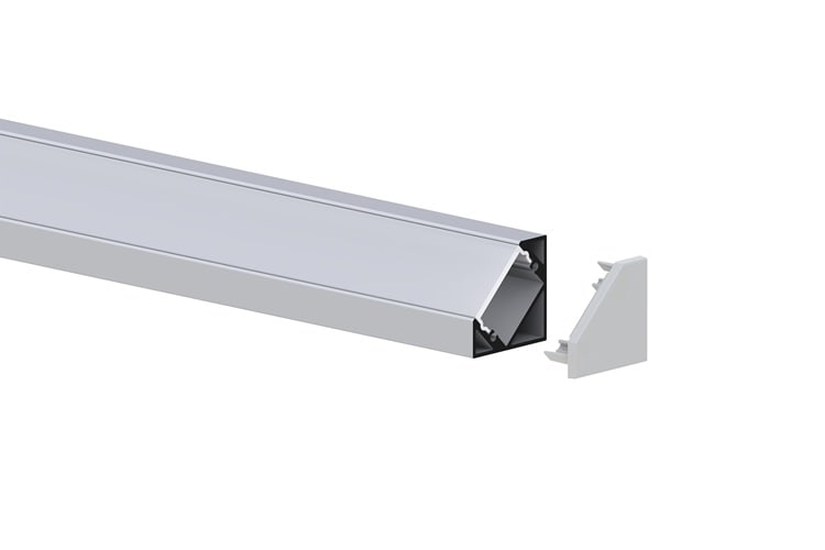 INTEGRATECH Kit wit performax hoek 20x20 opaal in cover 3m PR-PERCO2020W-O3