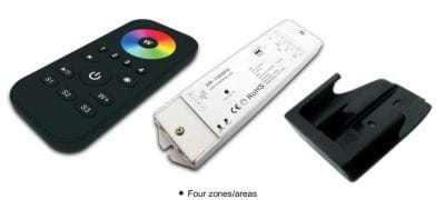 INTEGRATECH RF kit RGB+W colorwheel 24VDC 4x5A 4 zones RGB+W-CW4Z