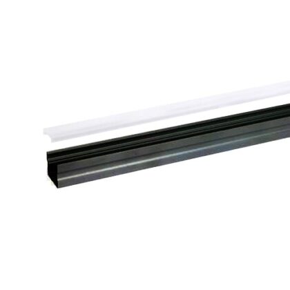 INTEGRATECH Led profiel SL15 in geanodiseerd aluminium AL6063 met zwarte poedercoating RAL90 SL15B-M2