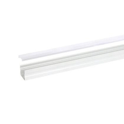 INTEGRATECH Led profiel SL15 in geanodiseerd aluminium AL6063 met witte poedercoating RAL901 SL15W-M2