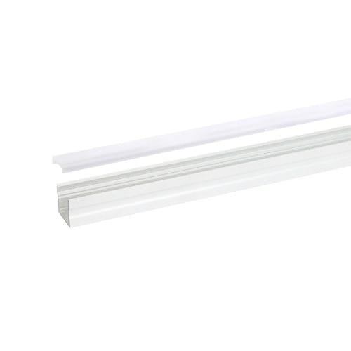 INTEGRATECH Led profiel SL15 in geanodiseerd aluminium AL6063 met witte poedercoating RAL901 SL15W-M2
