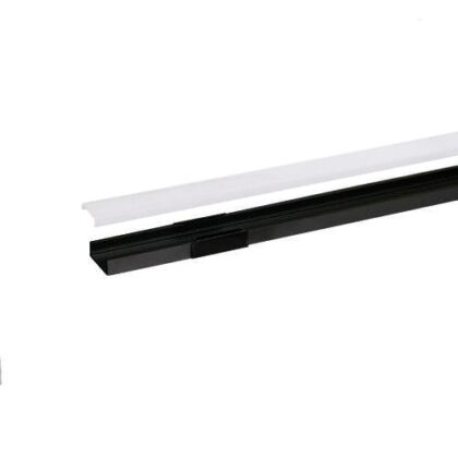 INTEGRATECH Led profiel SL7 in geanodiseerd aluminium AL6063 met zwarte poedercoating RAL900 SL7B-M2