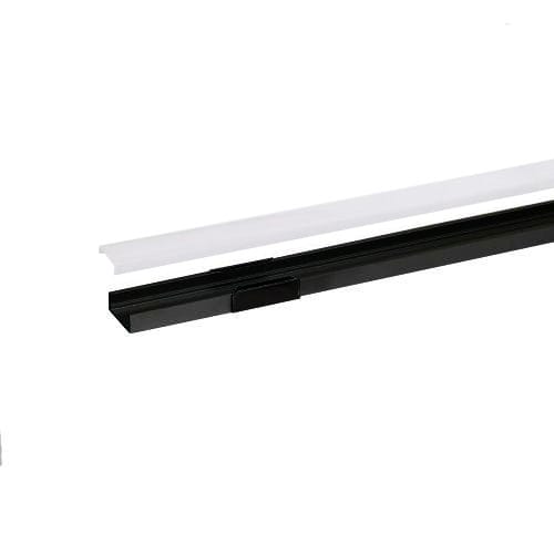 INTEGRATECH Led profiel SL7 in geanodiseerd aluminium AL6063 met zwarte poedercoating RAL900 SL7B-M2