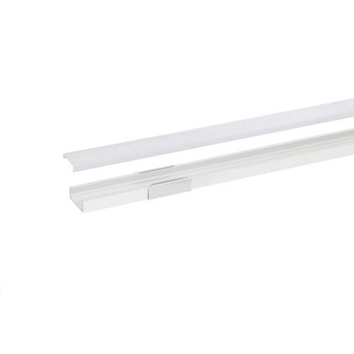 INTEGRATECH Led profiel SL7 in geanodiseerd aluminium AL6063 met witte poedercoating RAL9016 SL7W-M2
