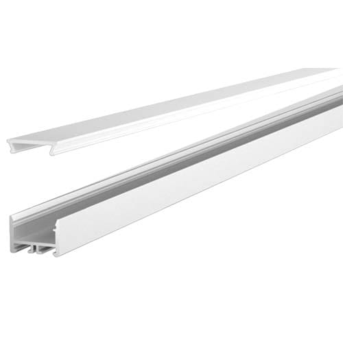 INTEGRATECH Profiel SL Flat 15x12 alu 2m cover opaal incl acc SLF1512A-O2