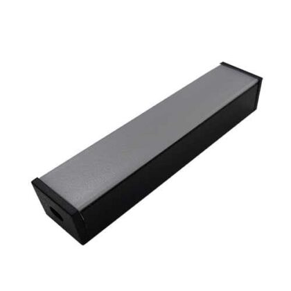 INTEGRATECH Profiel SL Flat 15x12 zwart 2m dif opaal incl acc SLF1512B-O2
