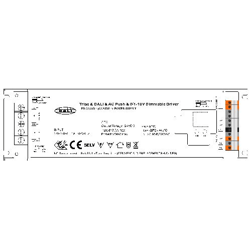 INTEGRATECH Voeding+PWM out 24VDC 200W TRIAC/1-10V/DALI/push SR-20024-UNI