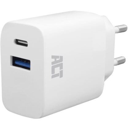 INTRONICS ACT USB-C & USB-A charger 20W with Power Delivery PPS