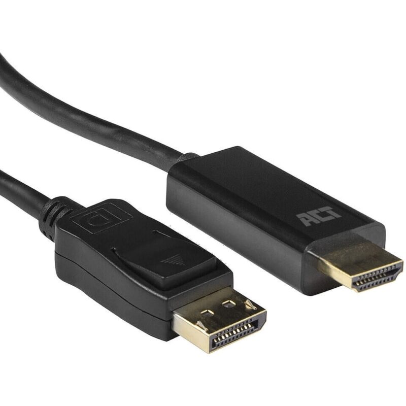 INTRONICS ACT Verloopkabel DisplayPort male naar HDMI-A male 1