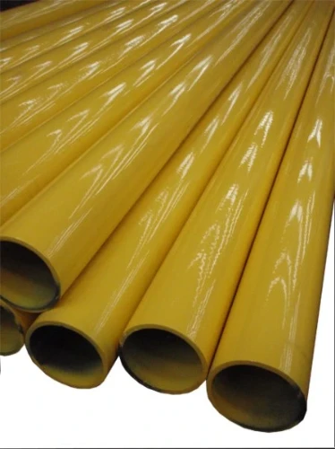 Arcelor ISO Forte/H gelaste buis gelakt 2 (lengte 6m) - geel RAL 1018 - S195T Vlgs EN 10255 Type H - voor draadtoepassingen - prijs per meter ISFDN050Y