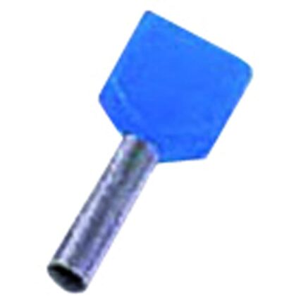 Intercable tools Geïsoleerde twin-adereindhuls 2 x 16mm² 14mm blauw 180771