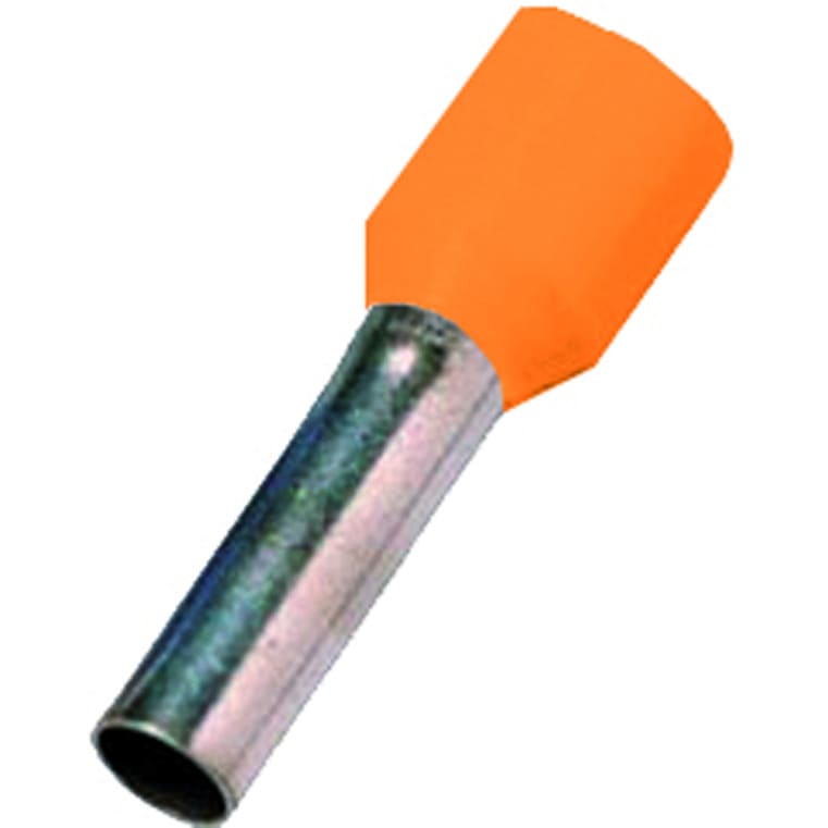Intercable tools Geïsoleerde adereindhuls DIN46228 4mm² 10mm oranje 181499