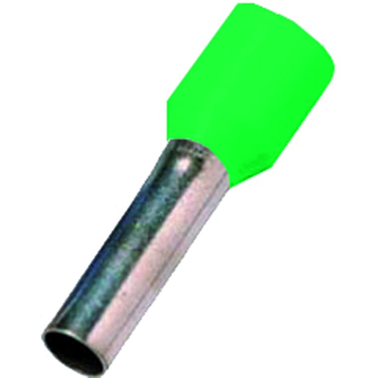 Intercable tools Geïsoleerde adereindhuls DIN46228 16mm² 12mm groen 181547