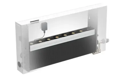Jaga Ventilatorconvector wandopbouw Jaga Strada Hybrid ACO 500x1400mm 1709W(45/40) 886W(35/30) T16 STRW05014016133D09