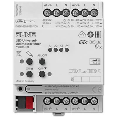 Jung KNX dimactor LED universeel 4-voudig 390041SR