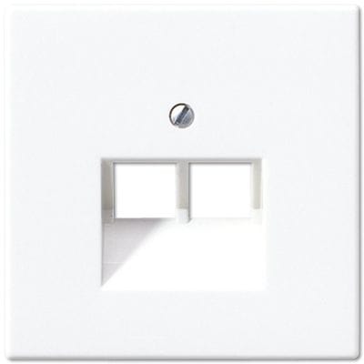 Jung Centraalplaat voor 2x IAE/UAE contactdoos LS990 crème LS969-2UA