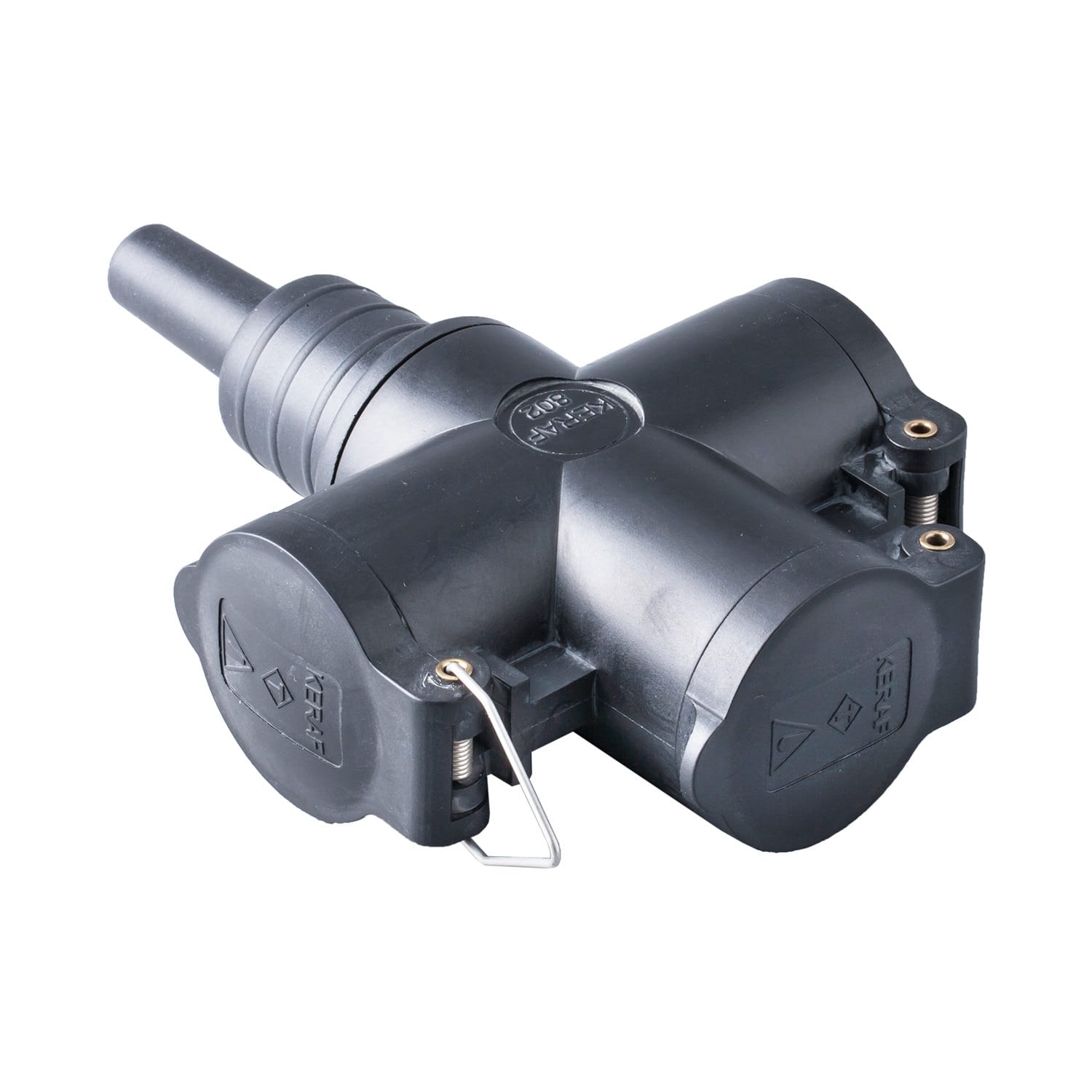 KERAF Stekk.rubber 3-weg 2p+a 104462