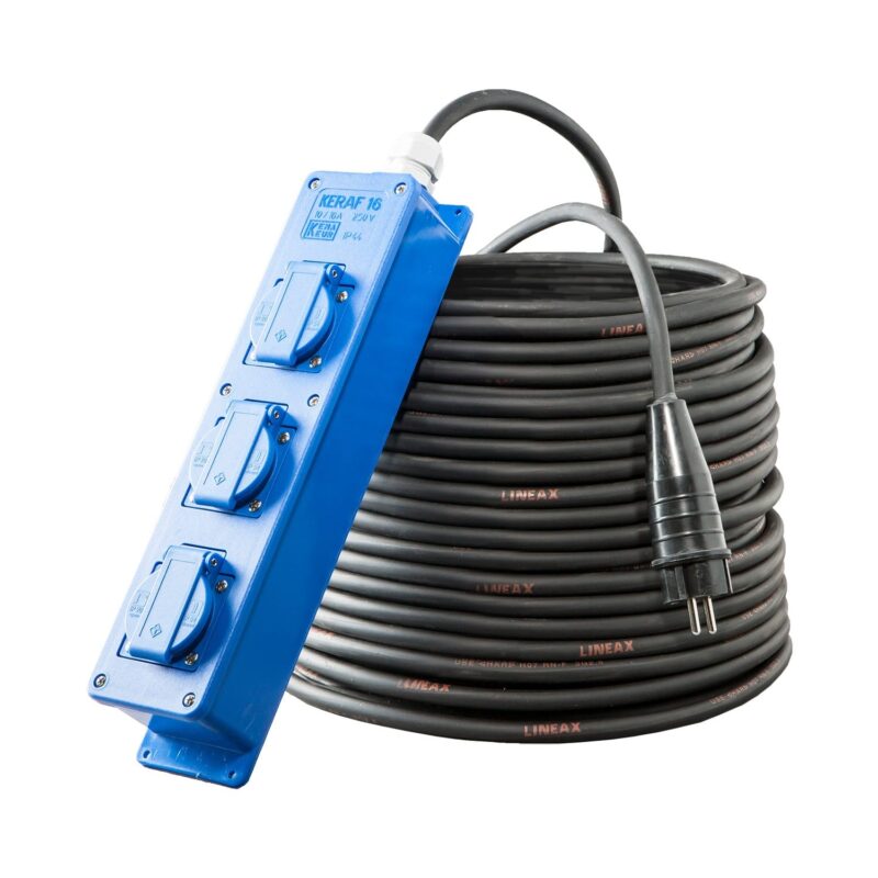 KERAF Verlengkabel 3m H07RN-F 3G2