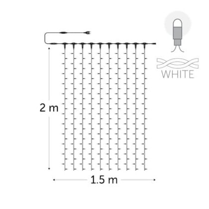 KERSTVERLICHTING Curtainlight LED rubber 1