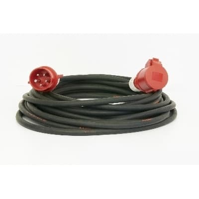 KIT artikelen Verlengsnoer 25 meter 5P(3x400V+N+PE) IP44 H07RN-F5g4   CEE 5P H4B-5P032A025M4