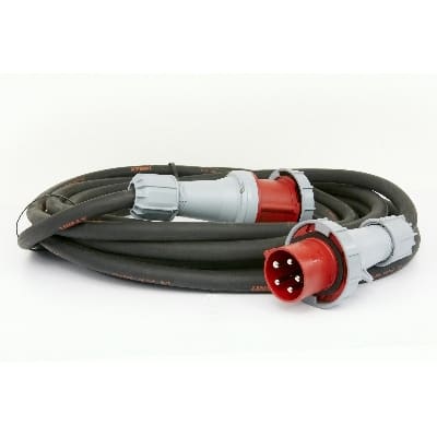KIT artikelen Verlengsnoer 15 meter 5P(3x400V+N+PE) IP44 H07RN-F5g6   CEE 5P H5B-5P032A015M4