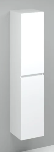 Kivu kolomkast met 2 deuren 350 x 330 x 1690 mm - wit - omkeerbaar KL12471